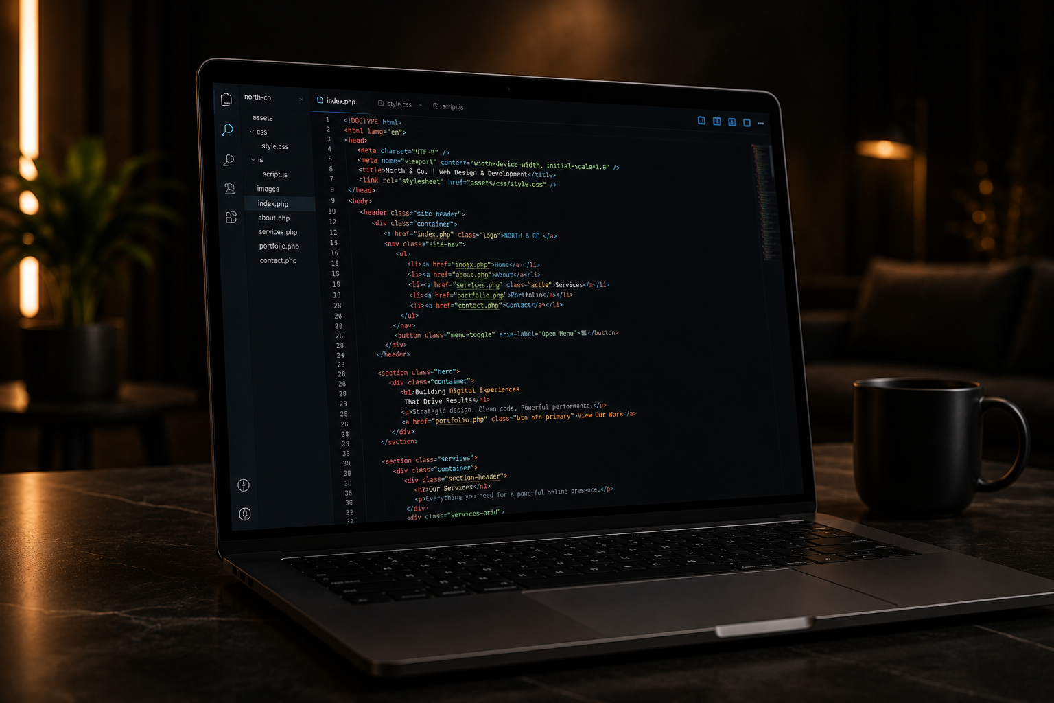 Website development and coding