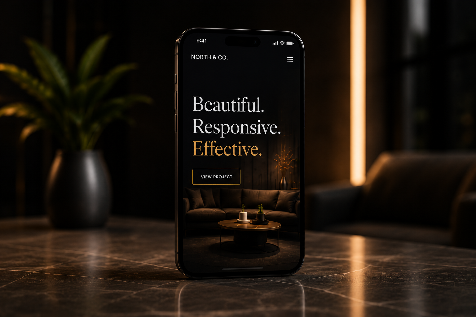 Responsive mobile website design