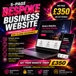 Business Website – 5 Page Bespoke Website