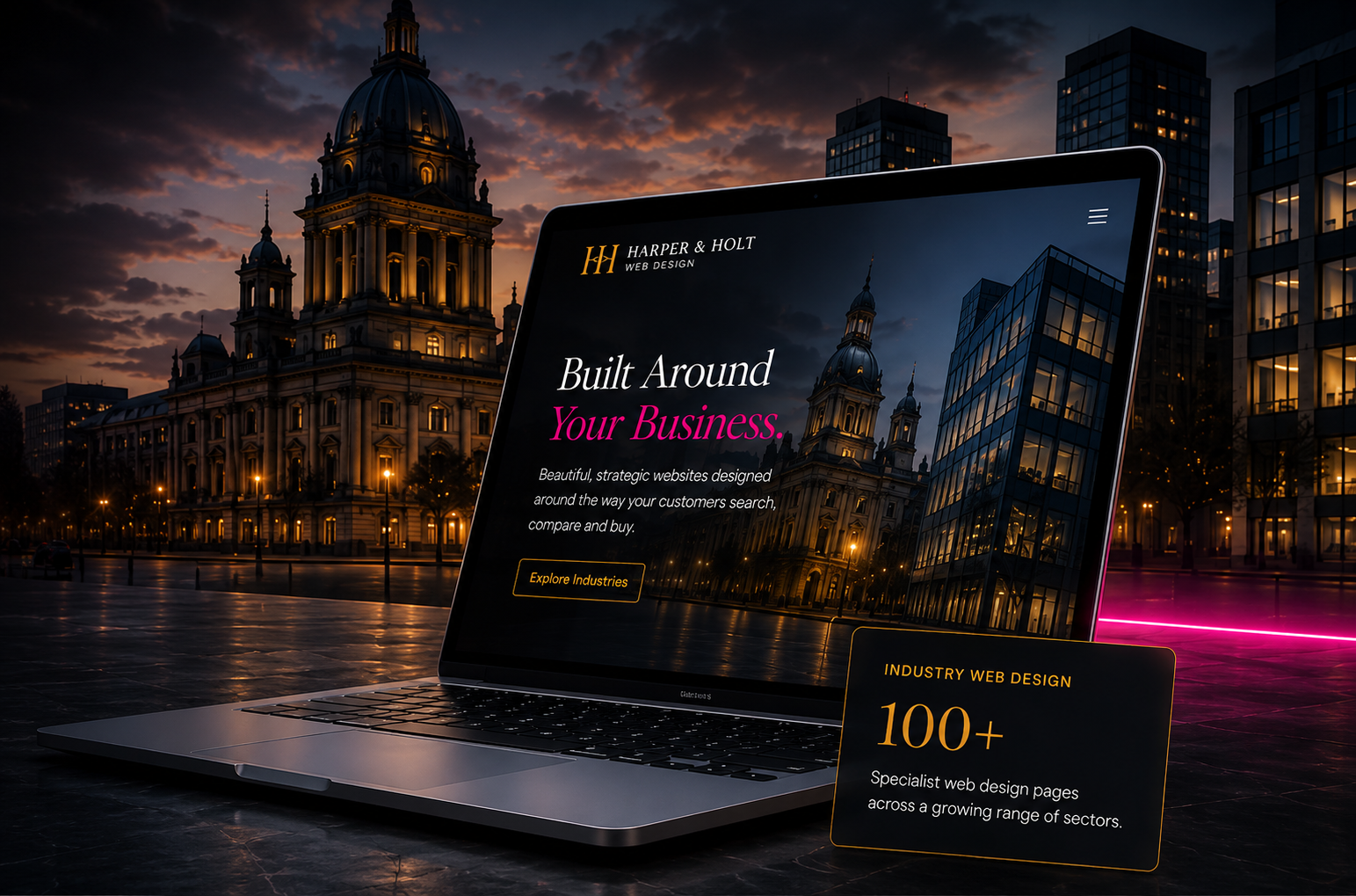 Harper and Holt industry web design
