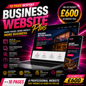 Business Website Plus – 10 Page Bespoke Website